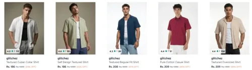 Image of Glitchez men's shirts starting 86% Discount 