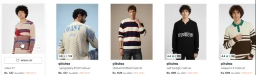 Image of Glitchez men's swearters up to 72% Discount 