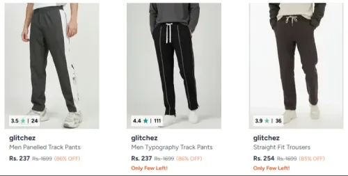 Image of Glitchez Men's Trackpants Starting at ₹237