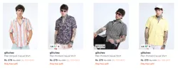 Glitchez Mens Shirts at Minimum 80% Discount