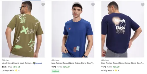 Image of Glitchez Men's T Shirts @ Starting ₹175