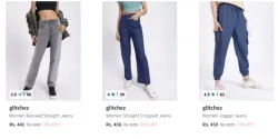 Glitchez Women Fashion Jeans Minimum 70% Discount