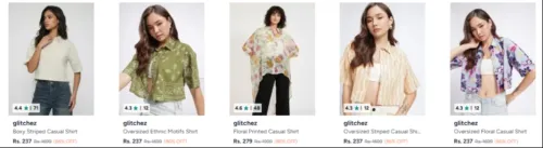 Image of Glitchez women's shirts up to 87% Discount 