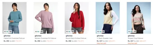 Image of Glitchez women's sweaters up to 71% Discount 