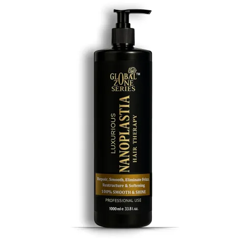 Image of Global Zone Series Premium Nanoplastia Treatment 1000 ml | frizz-free shiny and straight hairs upto 6 months | Professio