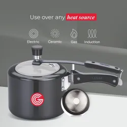 globe Brio Induction Base Hard Anodized Pressure Cooker 2 Liter