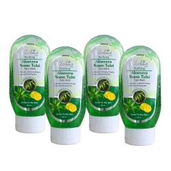 Globus Aloe Vera Neem Tulsi Face Wash - 100 ml (Pack of 4)