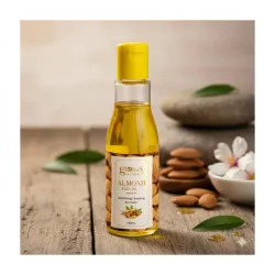 Globus Naturals Almond Body Massage Oil Nourishing, Relaxing & Aromatic Oil, With Natural & Organic-Mustard Oil, Sunflower Oil, Wheat Germ Oil and Cow Ghee, Toxin Free, Vegan, 100 ml