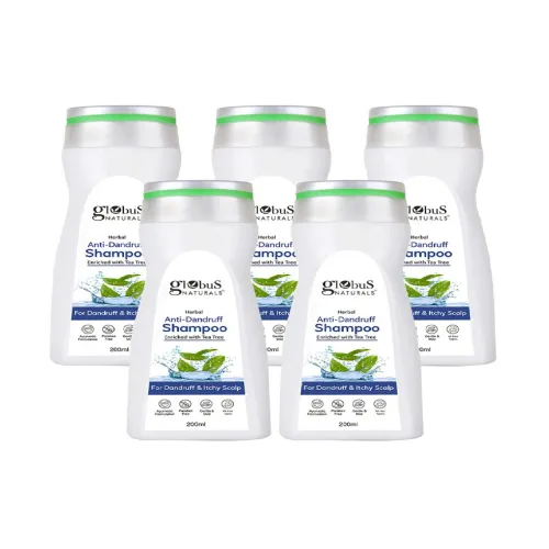 Image of Globus Set Of 5 Green Tea Shampoo - 200 ml Each