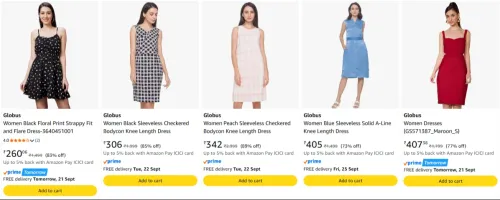 Image of Globus Women Dresses Starting From @ ₹260