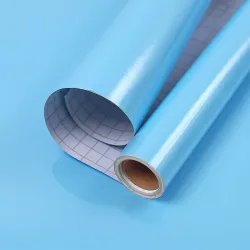 Glossy Blue Self-Adhesive Vinyl Wallpaper