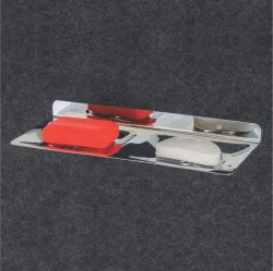 GLOTON Wall Mount Stainless Steel Square Shape Double Soap Holder
