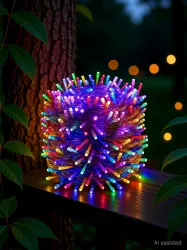 Glowhere 600 LEDs 100 m Multicolor Color Changing Bulb Rice Lights