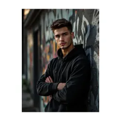 Glowic Men’s Hoodie Oversized Sweatshirt