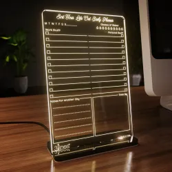 Glowrite Illuminate Your Ideas! Acrylic LED Writing Board 