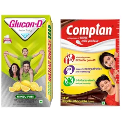 Glucon-D 1kg & Complan 500g Chocolate Drink Pack