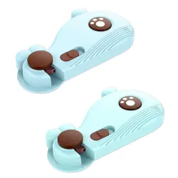 GLUN® 2 Piece Whale Shape Baby Safety Drawer Lock with Strong Adhesive