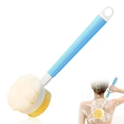 GLUN 2in1 Adjustable Folding Bath Brush