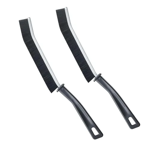 Image of GLUN® 2 Piece Heavy-Duty Gap Cleaner Grout Brush