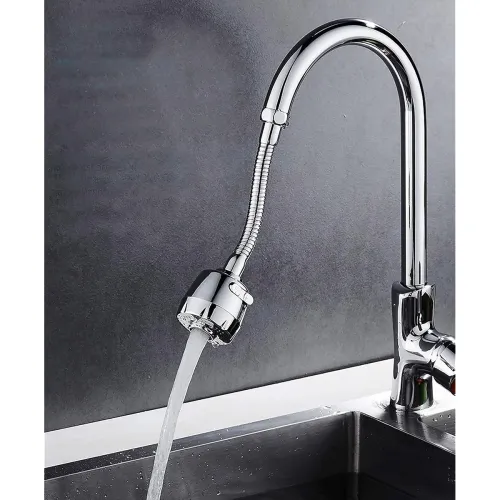 Image of GLUN® 360 Rotation Tap Shower with 2 Mode Metal Hose Kitchen Faucet Extender Spouts Shower
