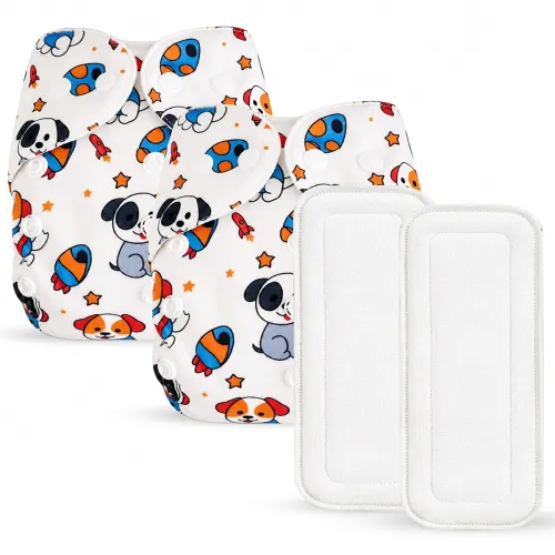 Image of GLUN® Baby Cloth Nappy, Reusable & Washable Pocket Style Diaper with Adjustable