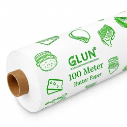 GLUN Butter Paper Roll (100 Meter)