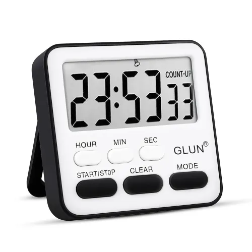 Image of GLUN® Digital Kitchen Timer with Clear Loud Alarm for Cooking