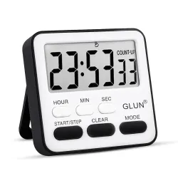 GLUN® Digital Kitchen Timer with Clear Loud Alarm for Cooking