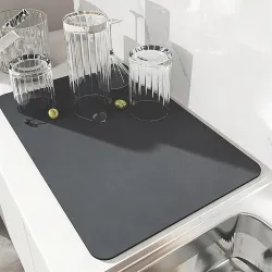 GLUN Large Highly Absorbent Dish Drying Mat (30 x 40 cm)