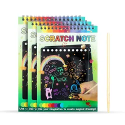 GLUN® Magical Rainbow Scratch Notepad