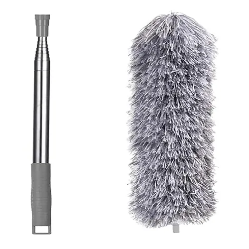 Image of GLUN® Microfiber Duster Mop with Steelness Steel Rod, for Cleaning Under Bed