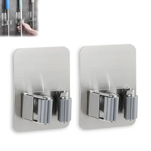 Image of GLUN® Mop or Broom Holder, Pack of 2