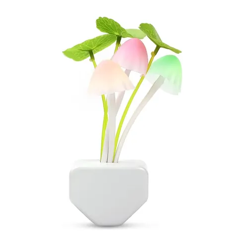 Image of GLUN® Multicolour LED Mushroom Night Light Lamp