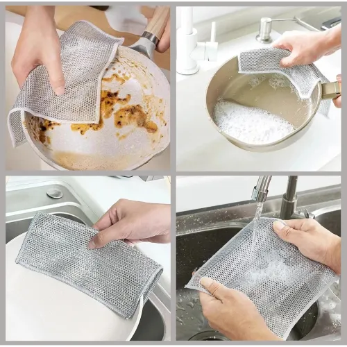 Image of GLUN® Non-Scratch Wire Dish Cleaning Towel