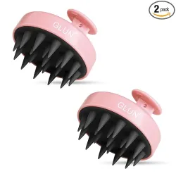 GLUN® Pack of 2 Scalp Shampoo Brush