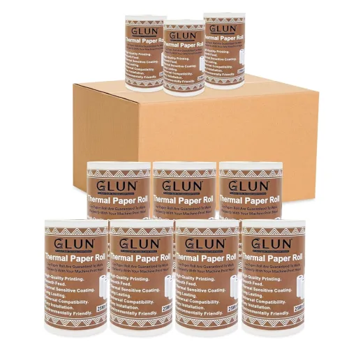 Image of GLUN® POS Receipt Thermal Paper Rolls, Pack of 10