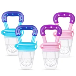 GLUN Soft Silicone Baby Feeder * pack of 4