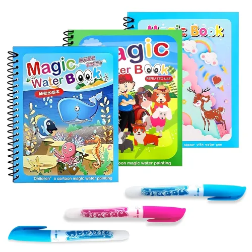Image of GLUN® Water Magic Book Random Theme C2 Pack of 3