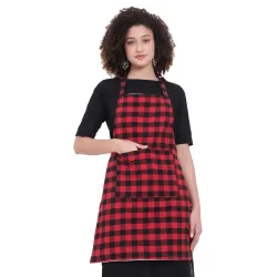 GLUN Waterproof Unisex Kitchen Apron with 2 Front Pockets