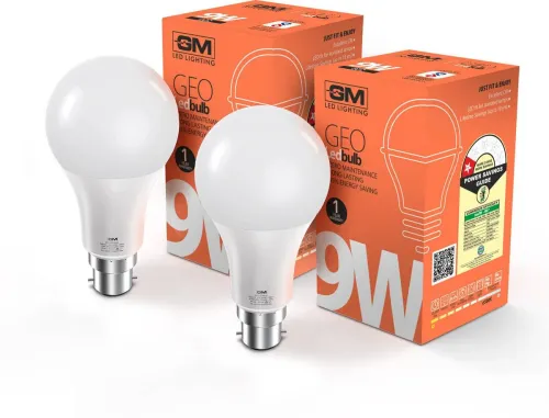 Image of GM 9 W Basic B22 LED Bulb Pack of 2