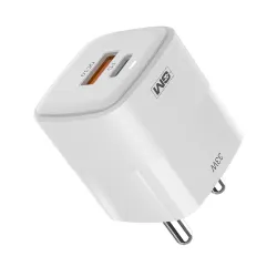 GM G+ 33W Fast Charging Mobile Adapter Dual-Port Type A and Type C Adaptor 