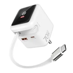 GM G+ DisplayPulse 70W GaN Charger, 3 Ports