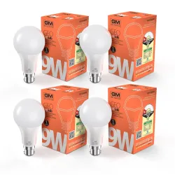 GM GEO 9 Watt LED Bulb (Pack of 4)