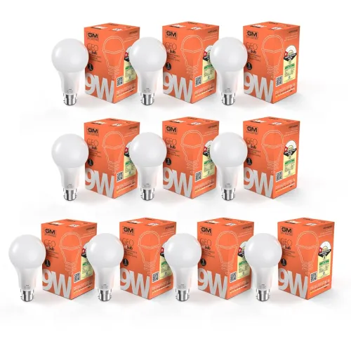 Image of GM GEO 9W Cool Daylight LED Bulbs (PO10)