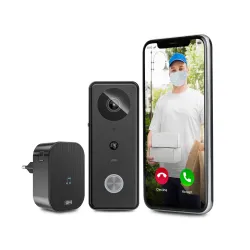 GM G-Smart Video Doorbell I Video Door Phone I Home Security Camera & Door Bell I Smart WiFi I Full HD Video 1080P I AI 