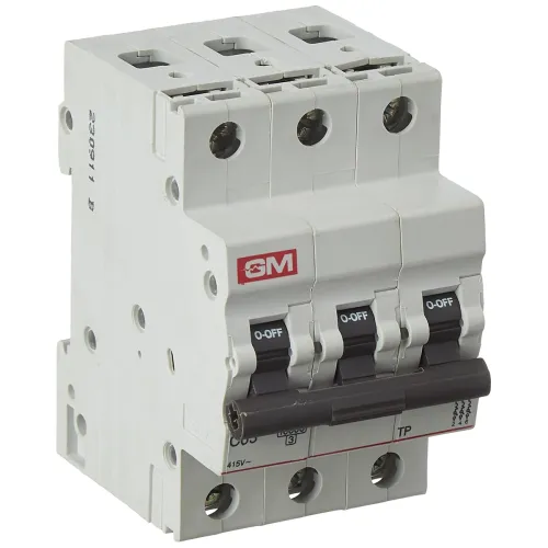 Image of GM MCB 63A TRIPLE POLE 'C' TYPE
