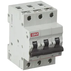 GM MCB 63A TRIPLE POLE C TYPE