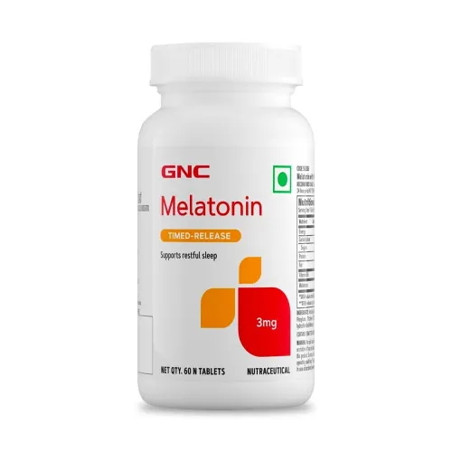 Image of GNC Melatonin with Vitamin B6 3mg 60 Veg Tablets