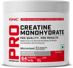 GNC Pro Performance Creatine Monohydrate (200gms) Creatine (200 g, Unflavoured)