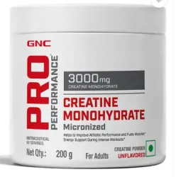 GNC Pro Performance Creatine Monohydrate (200 g, Unflavoured)